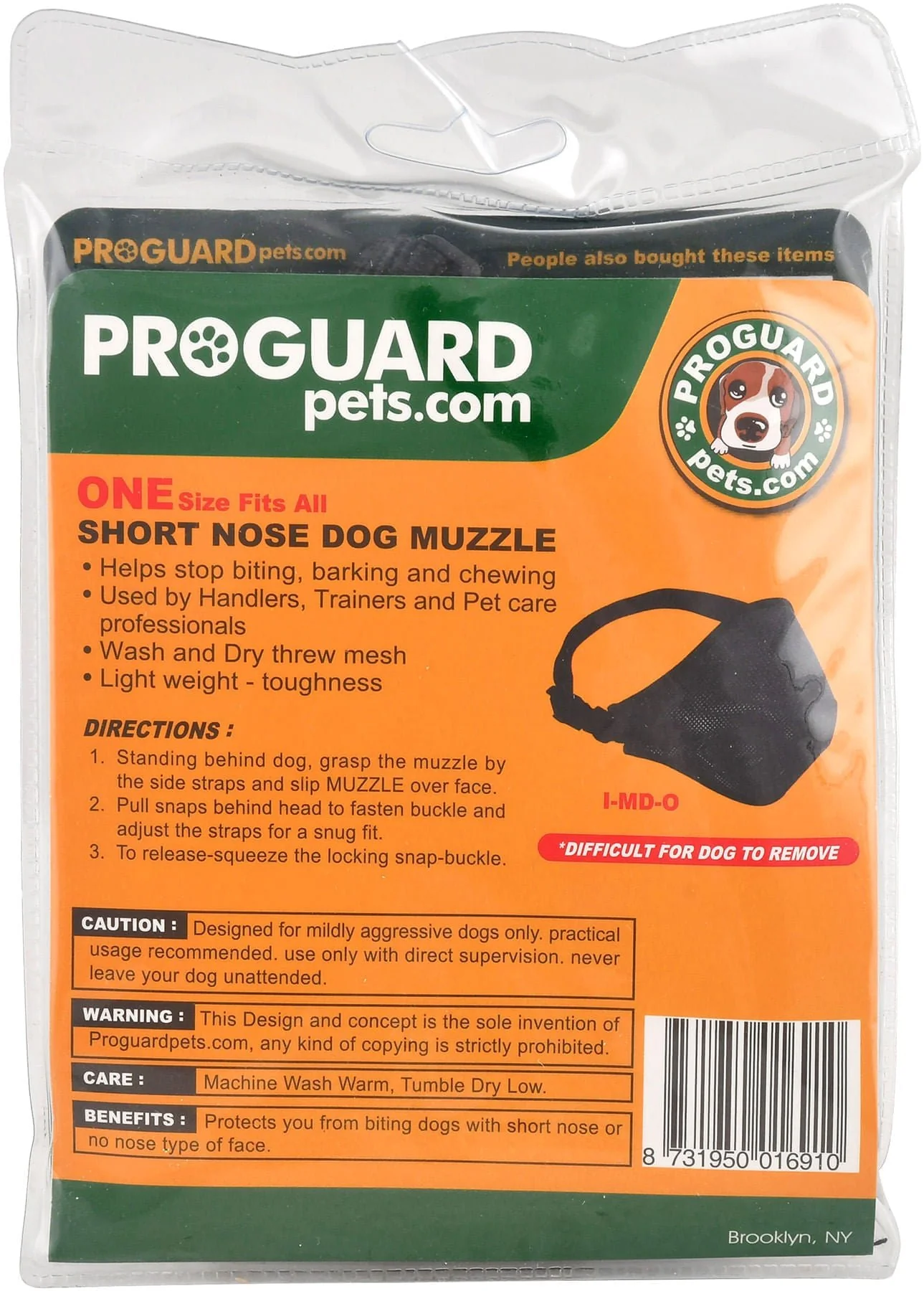 ProGuard Short-Nose Mesh Dog Muzzle - Image 2