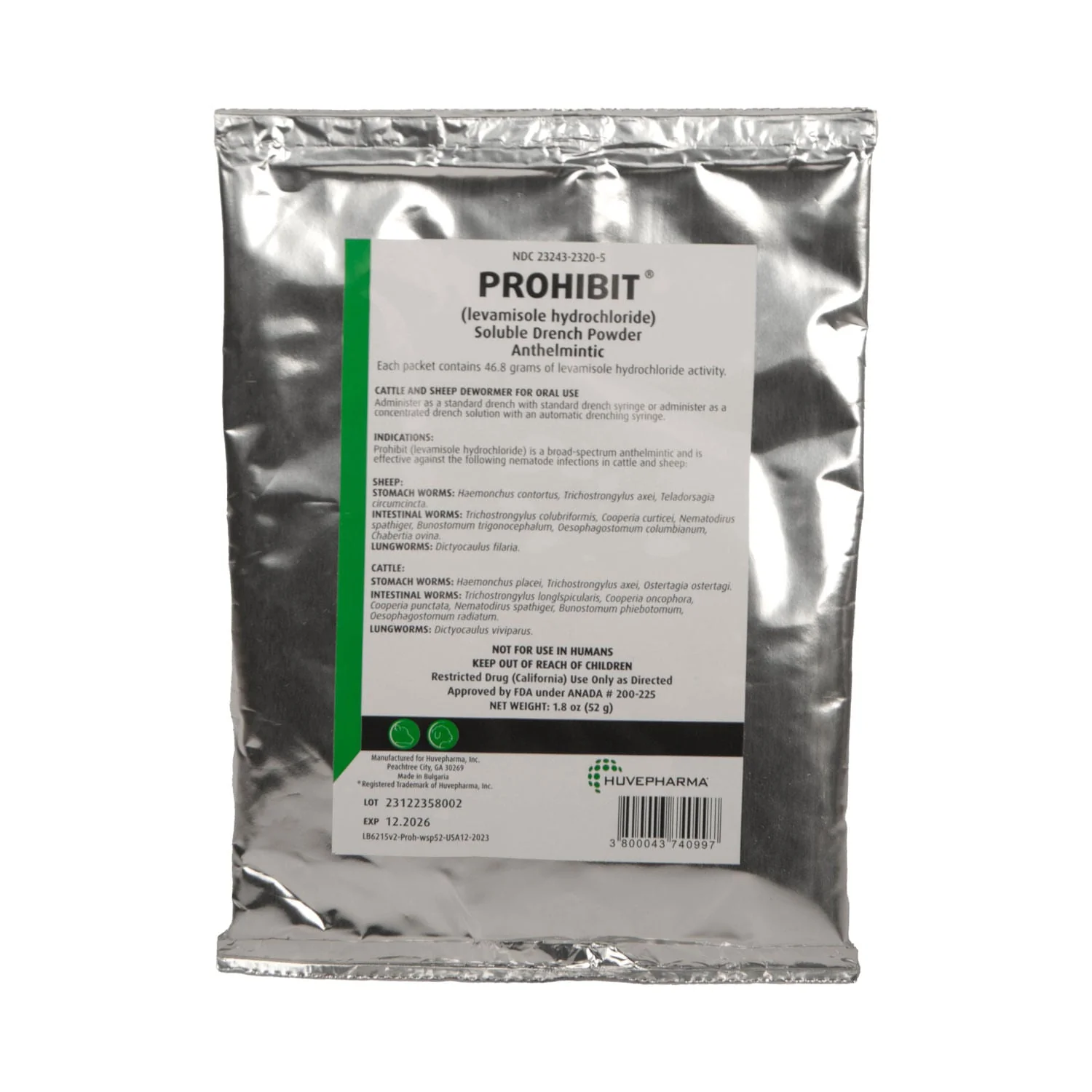 Prohibit Soluble Drench Dewormer for Cattle & Sheep - Image 1