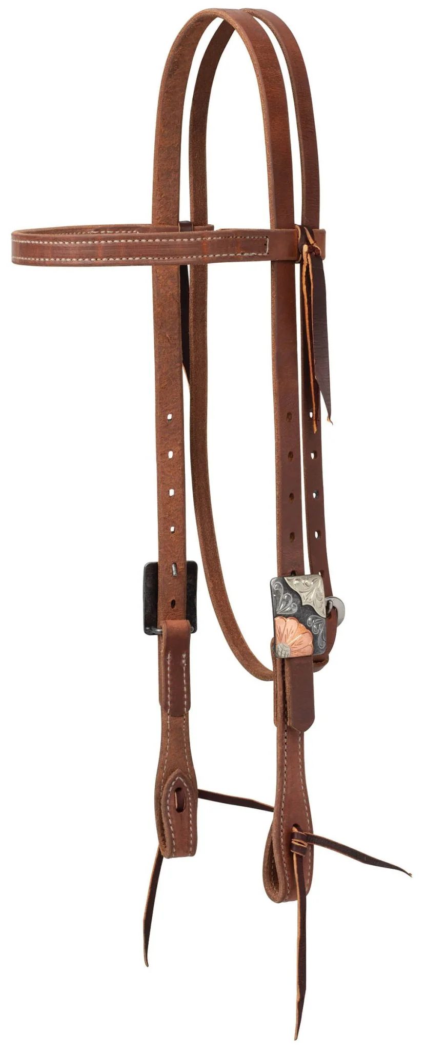 Weaver ProTack Copper Flower Browband Headstall - Image 1