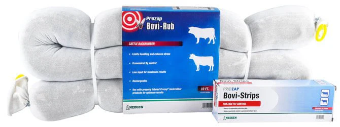 Prozap Bovi-Rub Cattle Backrubber & Bovi-Strips - Image 1