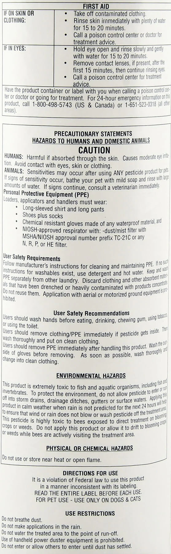 Prozap Insectrin Dust, 2 lb Shaker for Fly Control - Image 2
