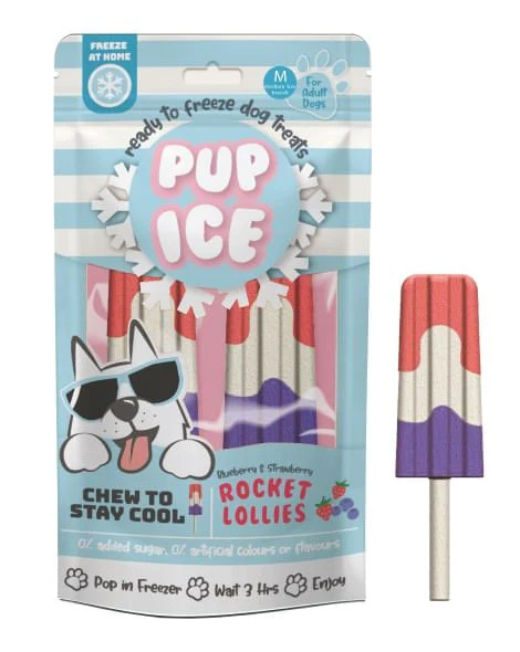 Pup Ice Rocket Lollies, 2 Pack – Freeze-at-Home Dog Treats - Image 2