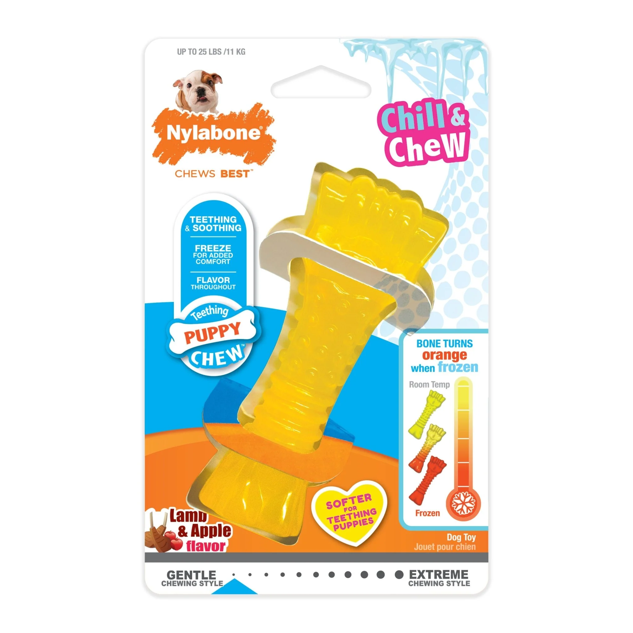 Puppy Chew Freezer Dog Bone, Lamb & Apple, Small/Regular, Up to 25 Ibs. - Image 1