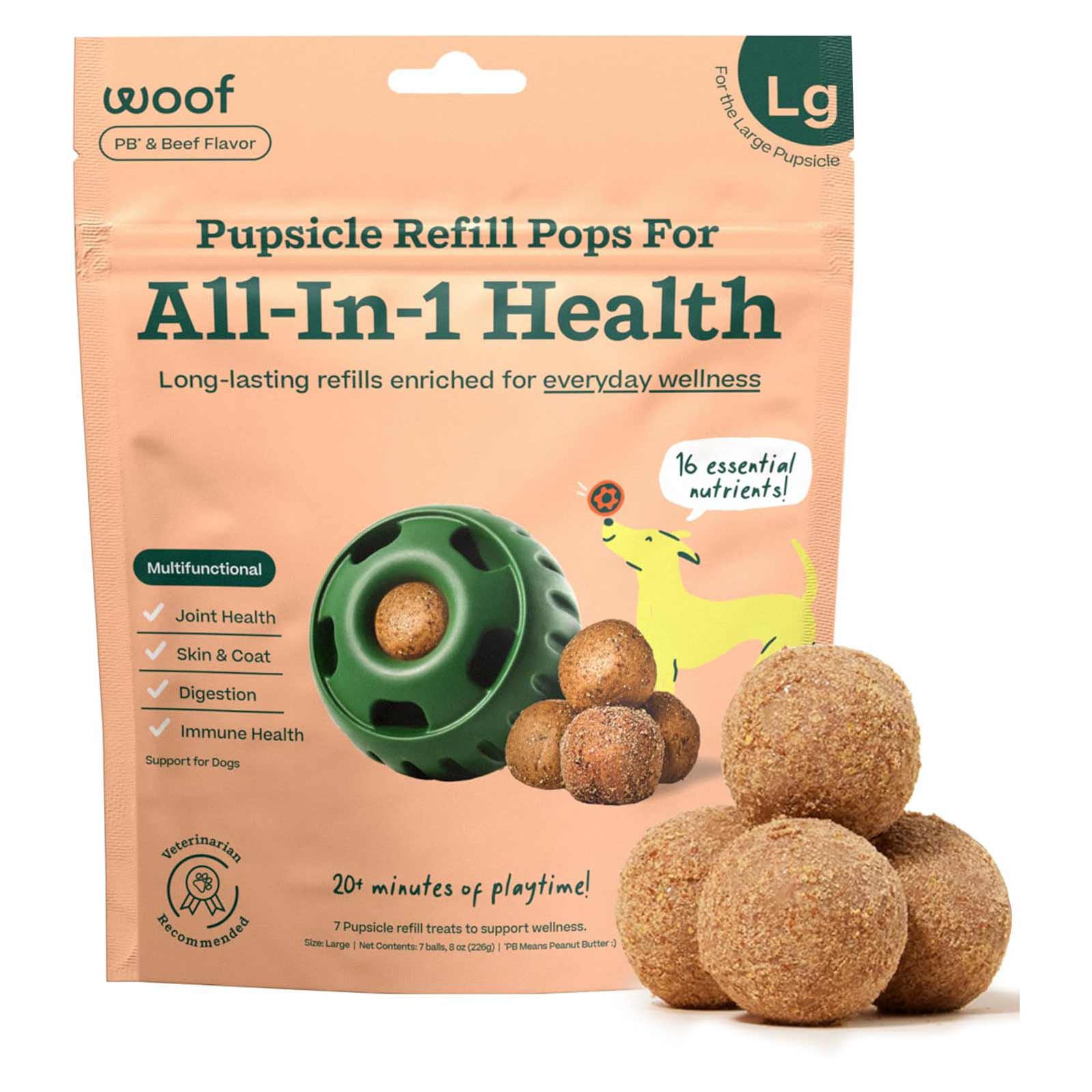 Pupsicle Everyday Wellness Pops Refills – Long Lasting Dog Treats for Joint, Calm, Allergy & Whole Body Health - Image 1