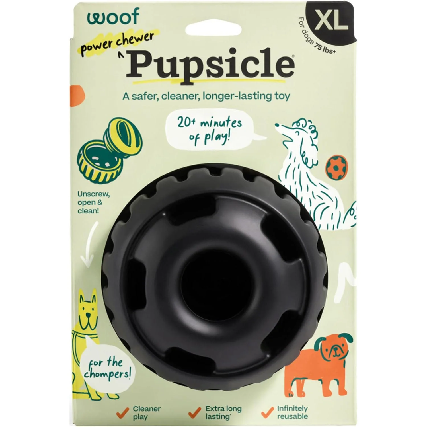 Pupsicle 'Power Chewer' Treat Dispensing Dog Toy - Image 1