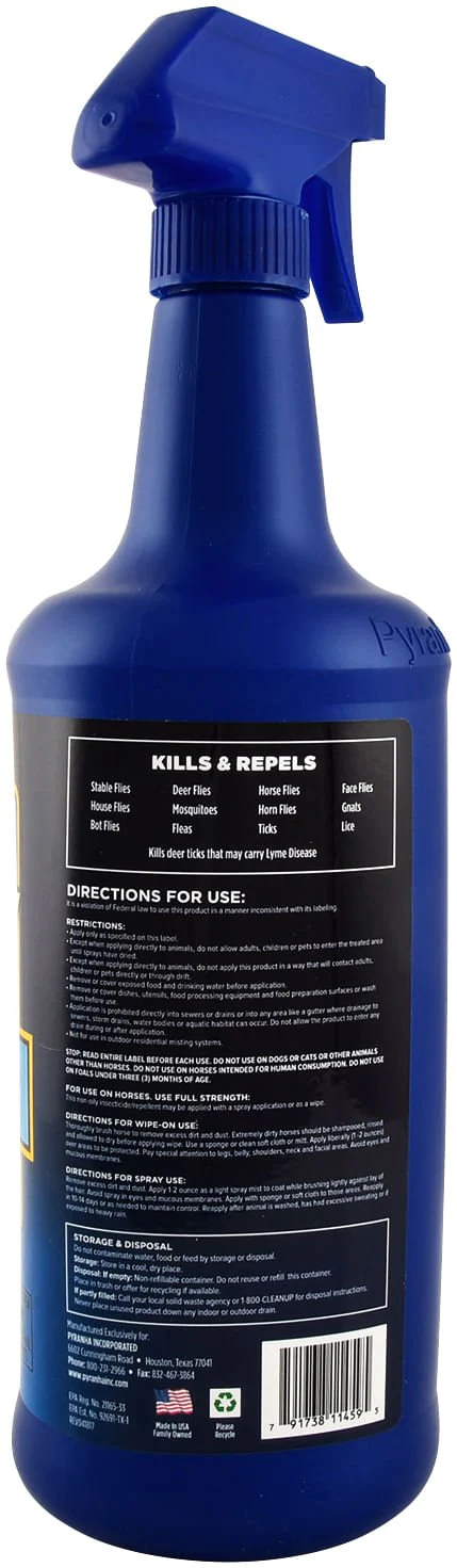 Pyranha Equine Spray & Wipe - Image 2