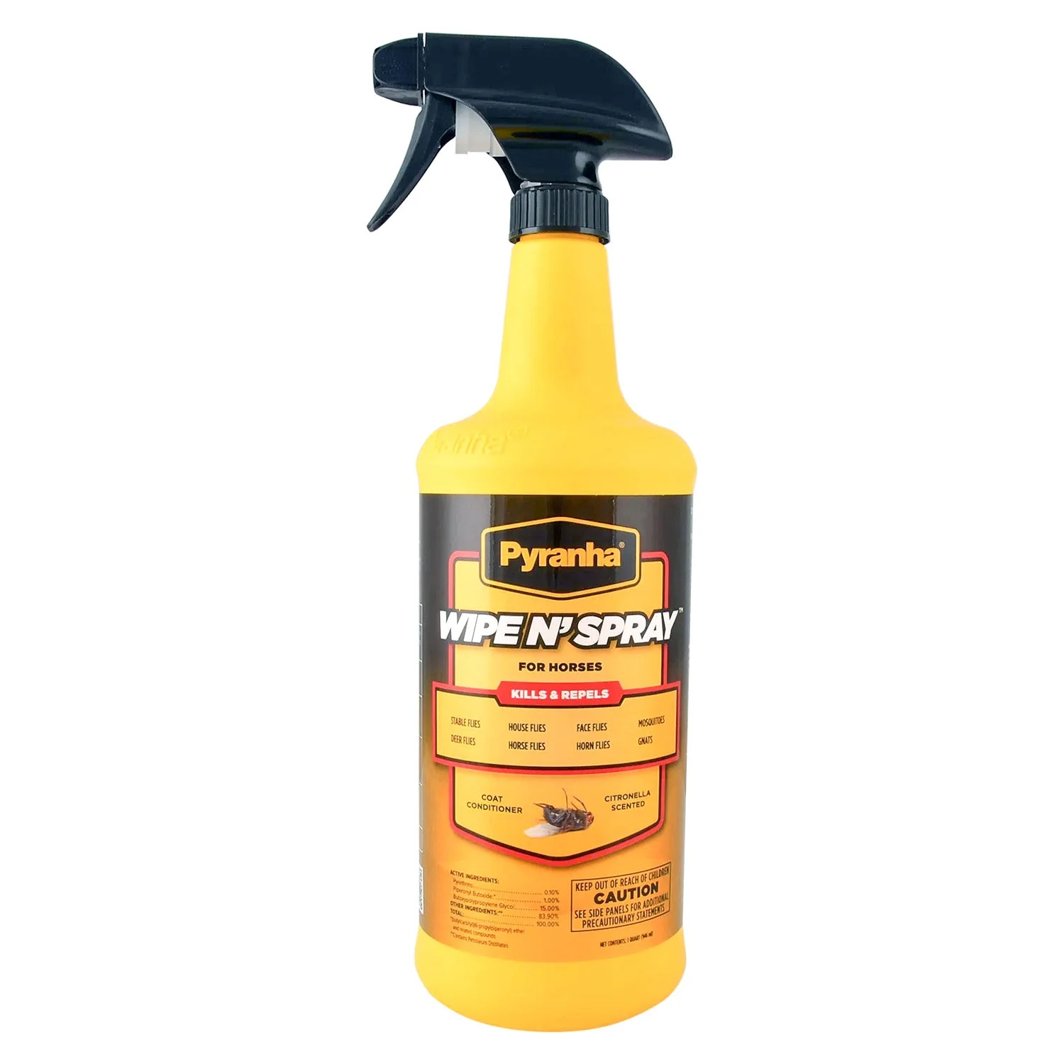 Pyranha Wipe N' Spray Fly Spray for Horses - Image 1