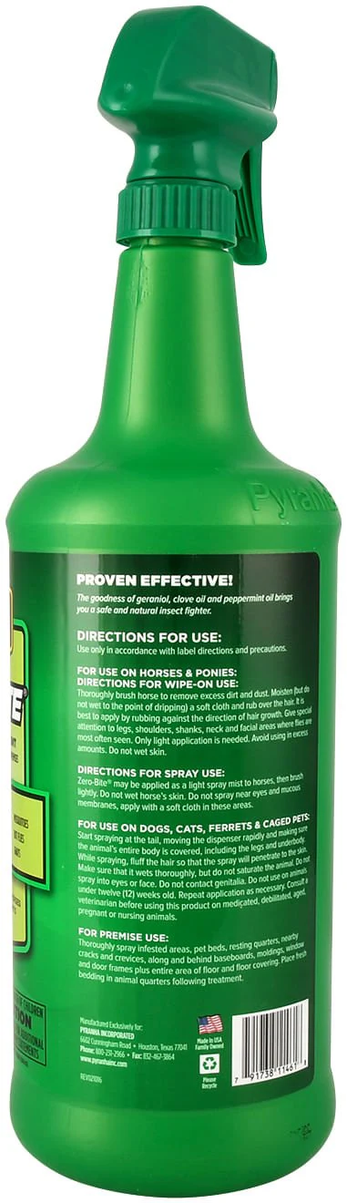 Pyranha Zero-Bite Natural Fly Spray - Image 2