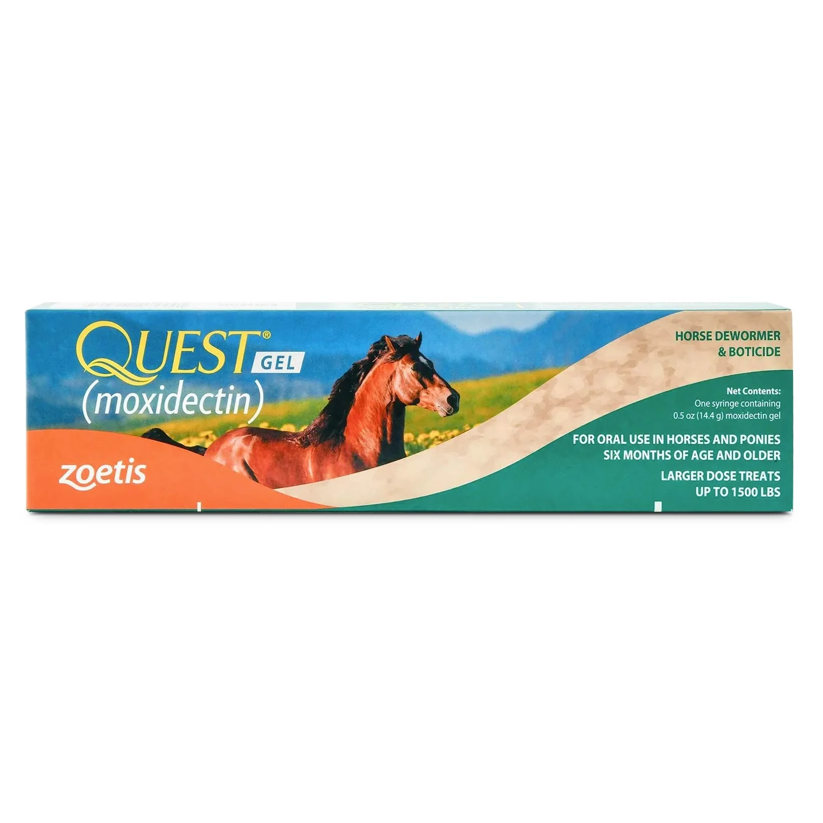 Quest Gel Horse Dewormer - 2% Moxidectin, Broad-Spectrum Parasite Control - Image 1