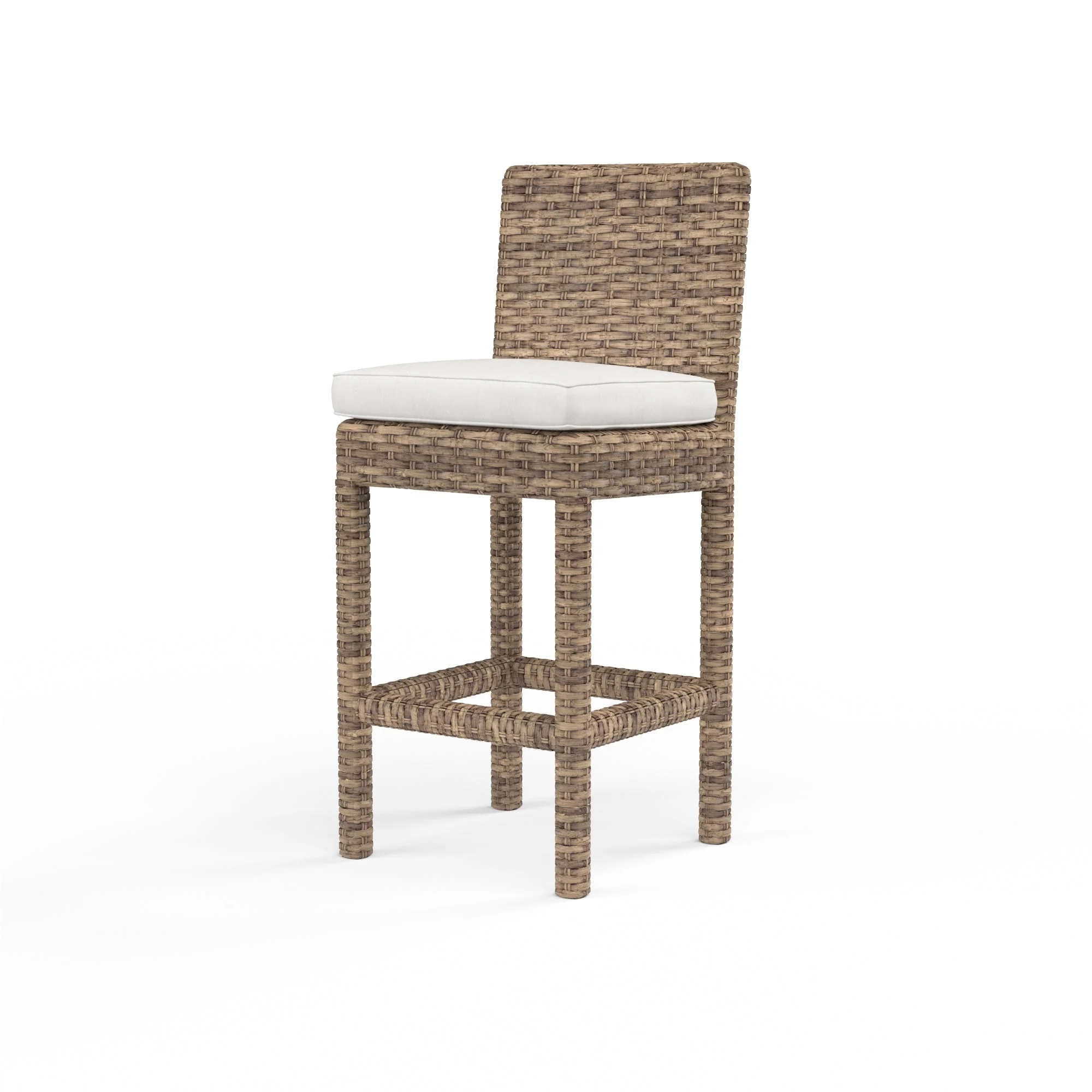 Havana Barstool in Canvas Flax w/ Self Welt - Image 3