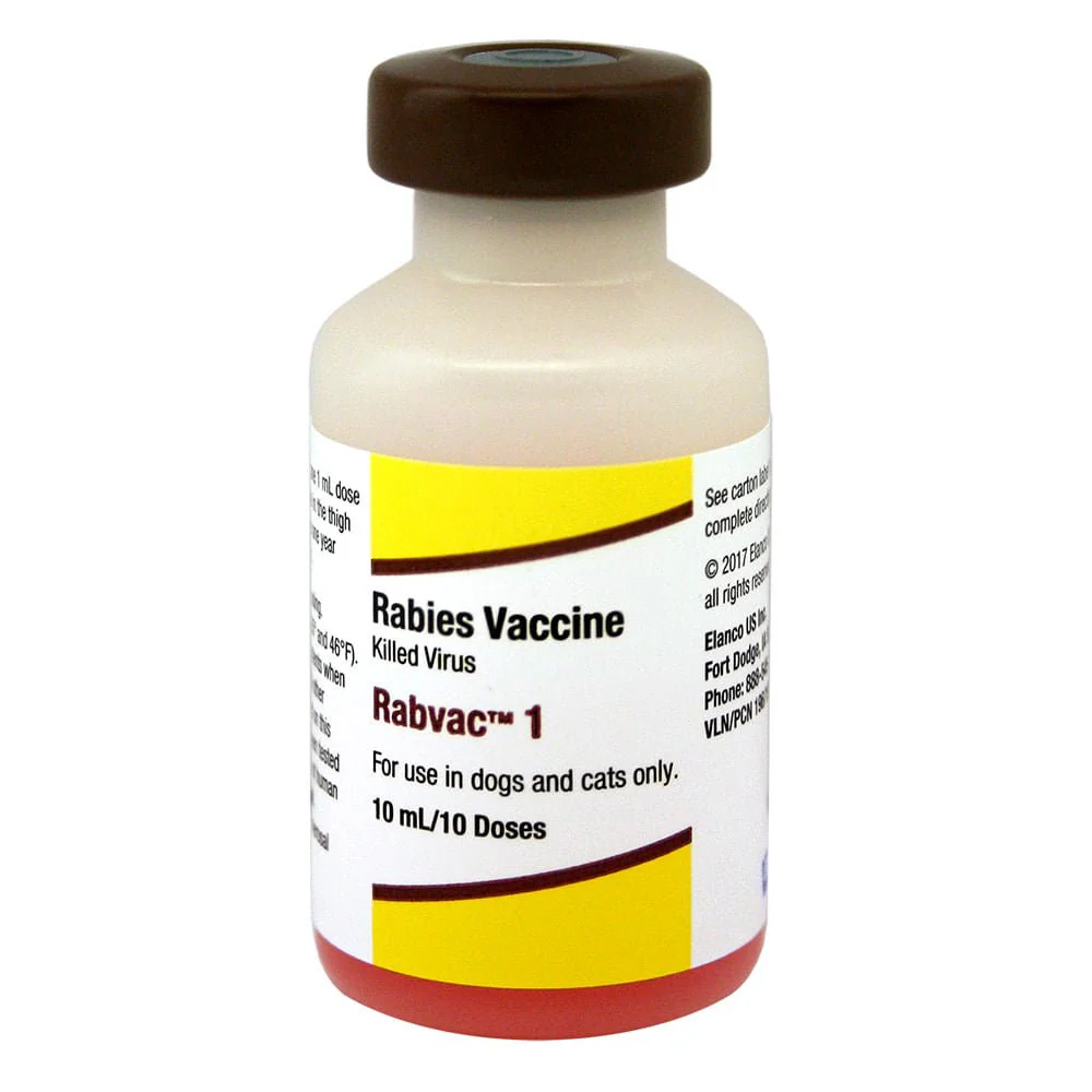 Rabvac 1 - Rabies Vaccine for Dogs & Cats, No Tags - Image 1