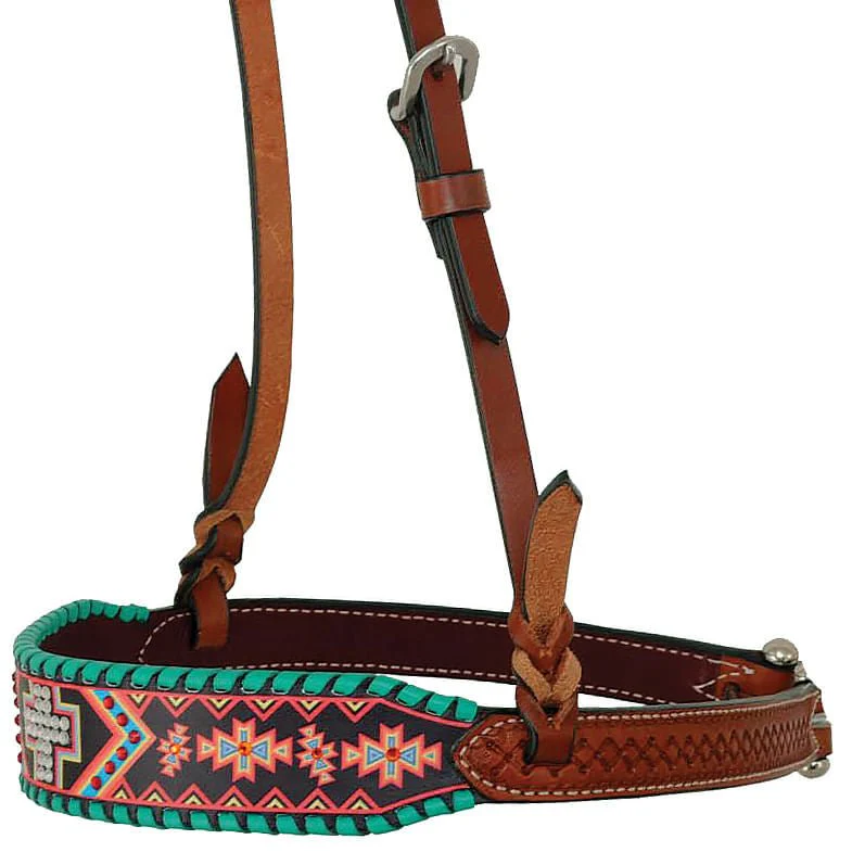 Rafter T Aztec & Cross Horse Noseband - Image 2