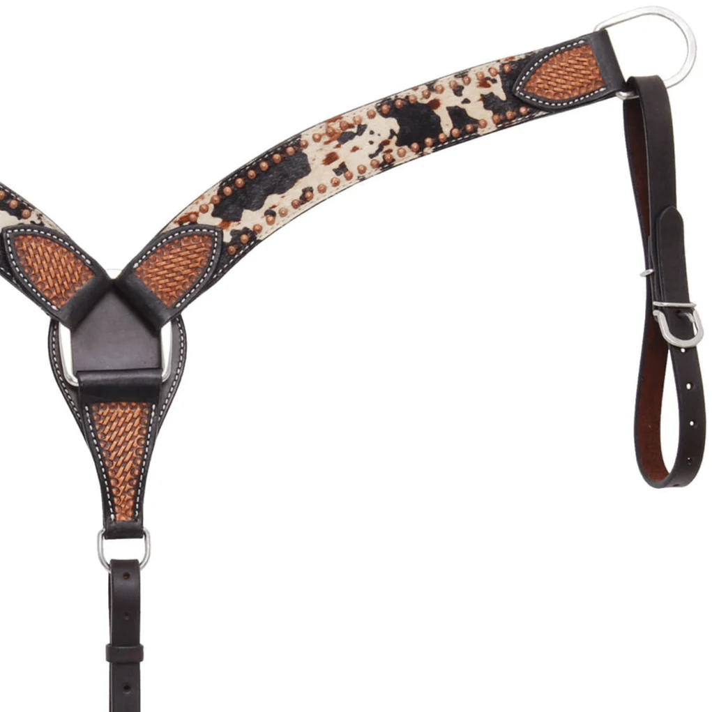 Rafter T Peppered Hide Breast Collar - Image 2