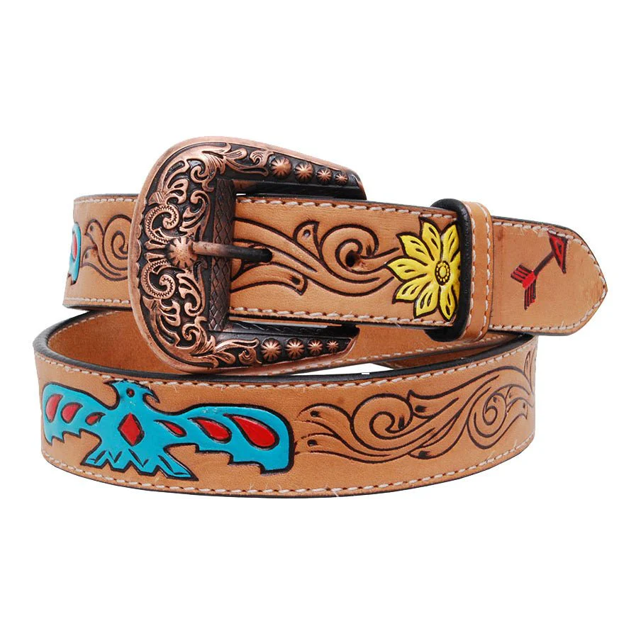 Rafter T Thunderbird Ladies' Belt, Brown - Image 2