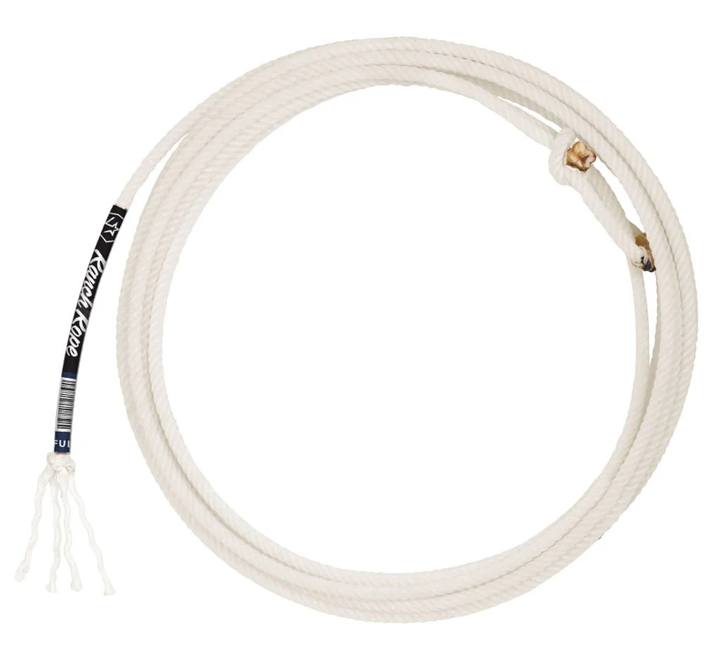 Ranch Rope with Poly Core, White, 40