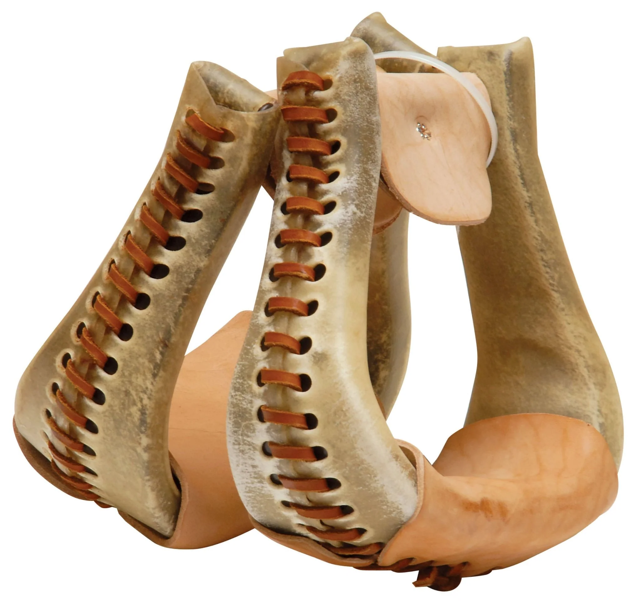 Rawhide Bell Bottom Stirrups - Image 1