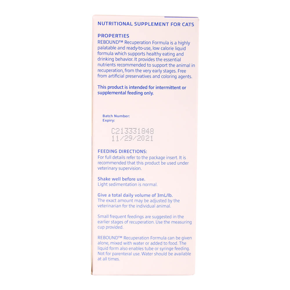 Rebound Recuperation Formula for Cats – Palatable Liquid Supplement for Recovery, Gut Health, and Digestive Support - Image 2