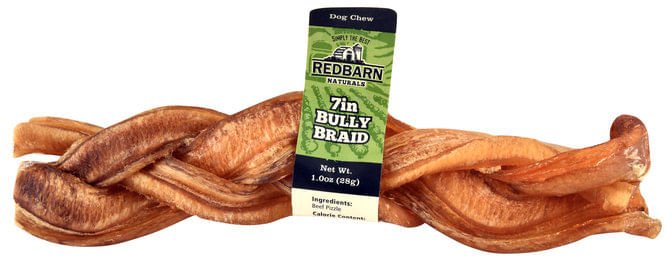 Redbarn Braided Beef Bully Sticks, All-Natural Long Lasting Dog Chews - Image 1