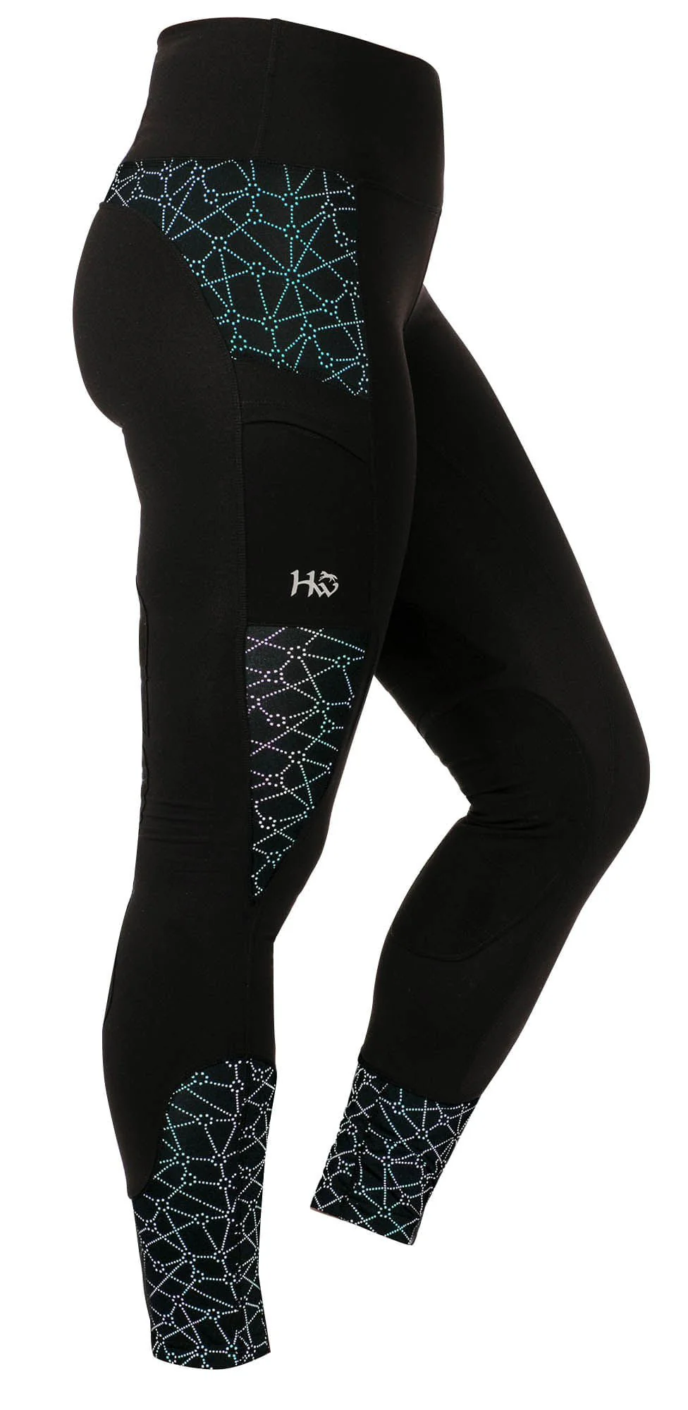 Women's Reflective Breathable Riding Tights - Image 1