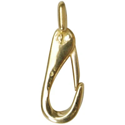 Jeffers Solid Brass Rein Spring Snap with Flat Fixed Eye - Image 2