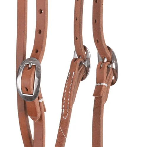 Reinsman Hermann Oak Slide Ear Headstall with Throatlatch, Full - Image 3