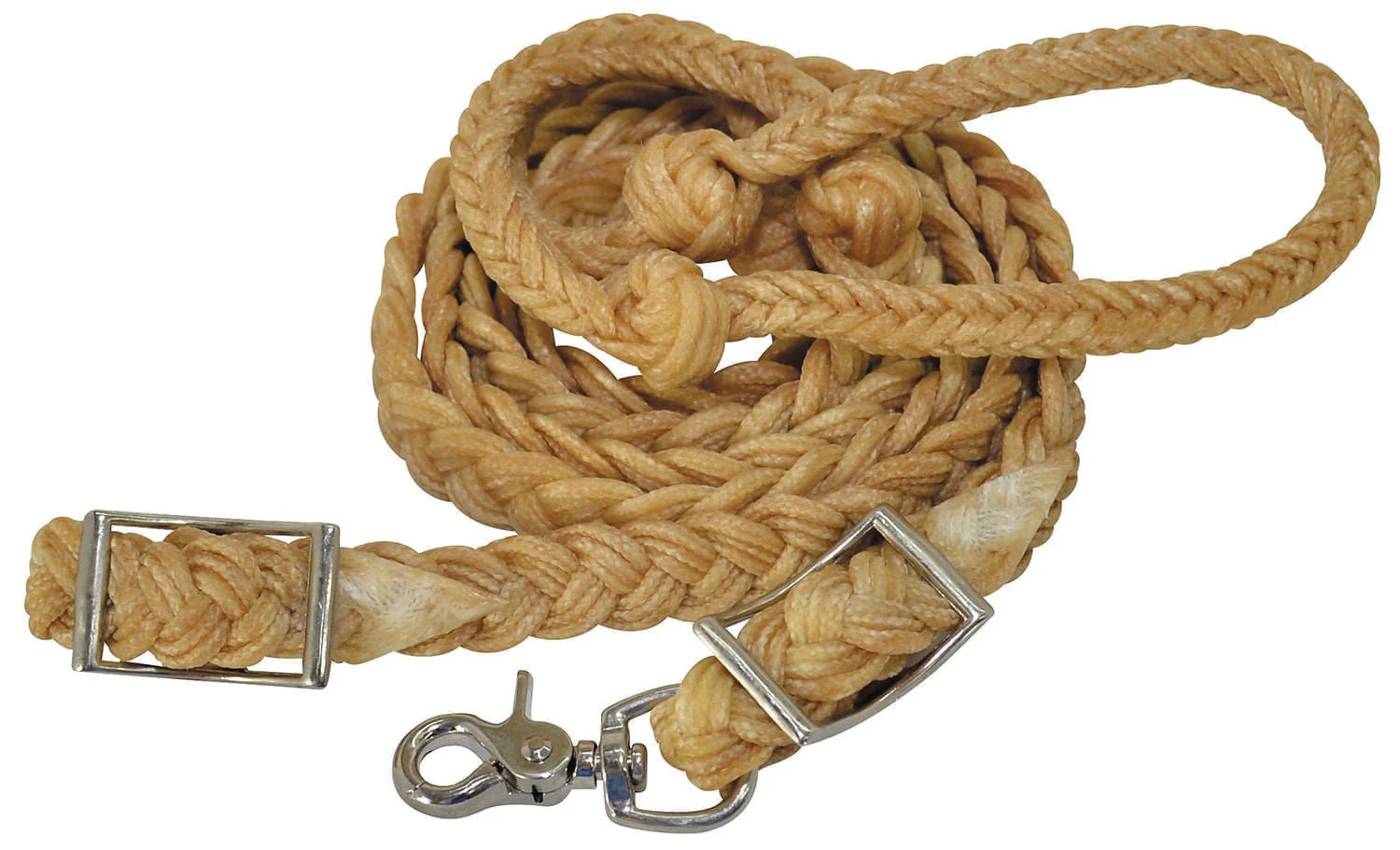 Reinsman Knotted Waxed Barrel Rein - Image 1
