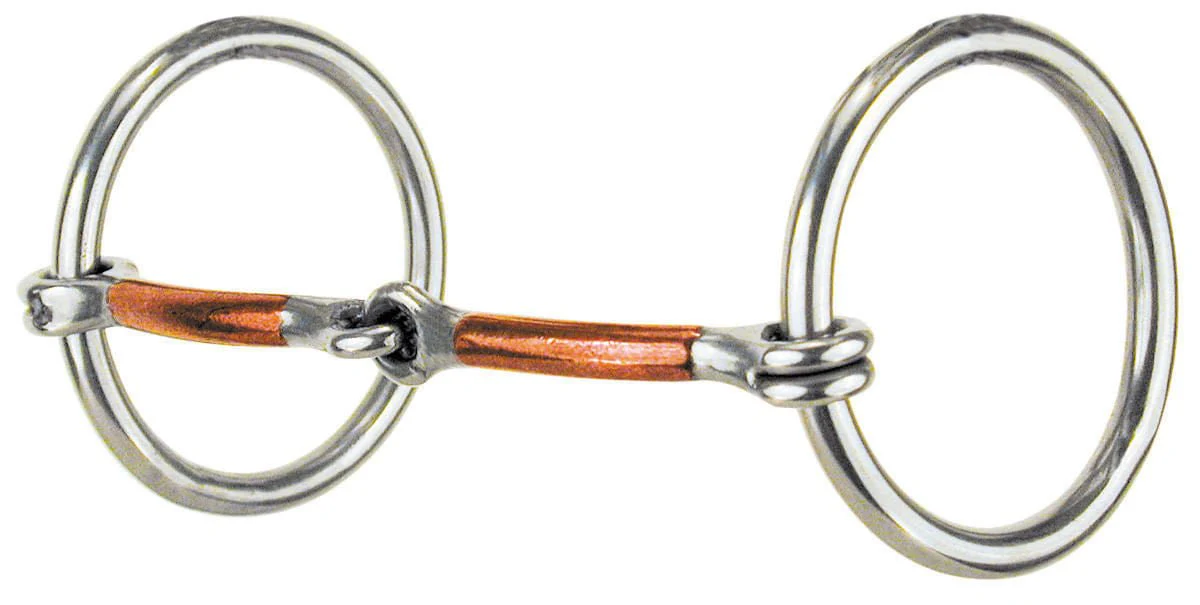 Reinsman Miniature/Pony Copper Mouth O-Ring Snaffle - Image 1