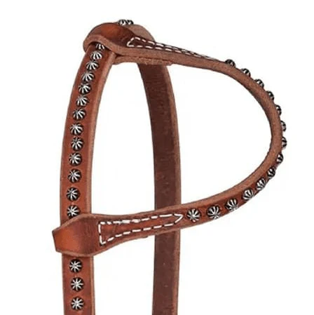 Reinsman Rosewood & Spots One Ear Headstall, Full - Image 2