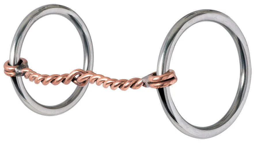Reinsman Traditional Twisted Copper Loose Ring Snaffle Bit - Image 1