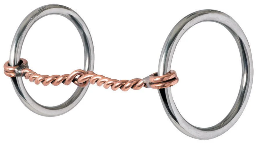 Reinsman Traditional Twisted Copper Loose Ring Snaffle Bit - Image 2