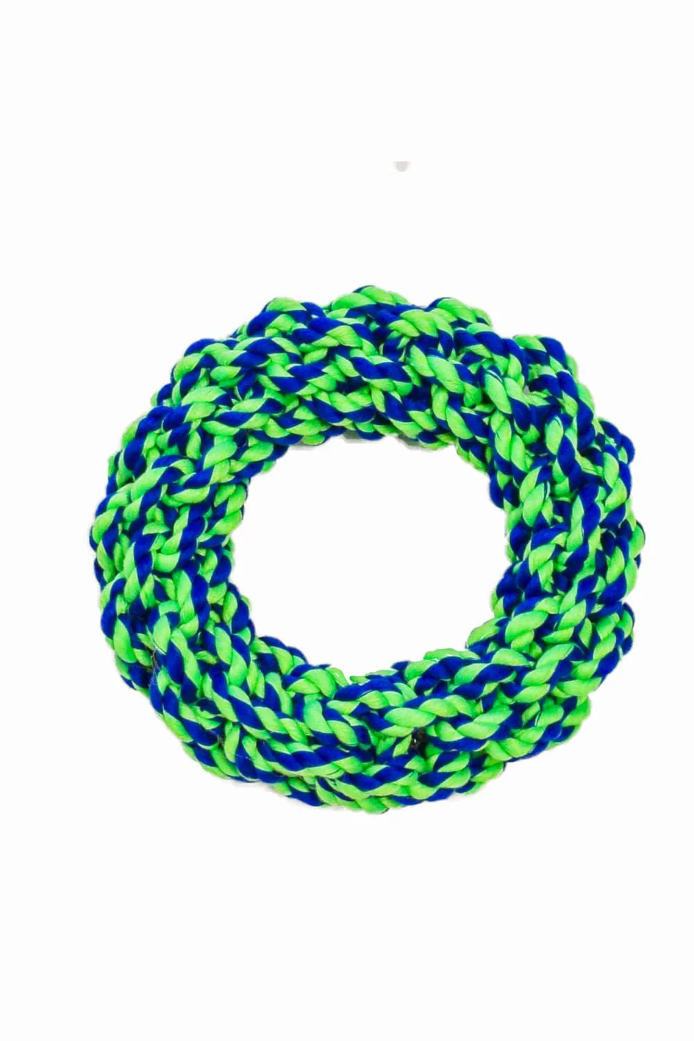 Rugged Rope 7 inch Ring Dog Toy, Tough 100% Cotton - Image 1