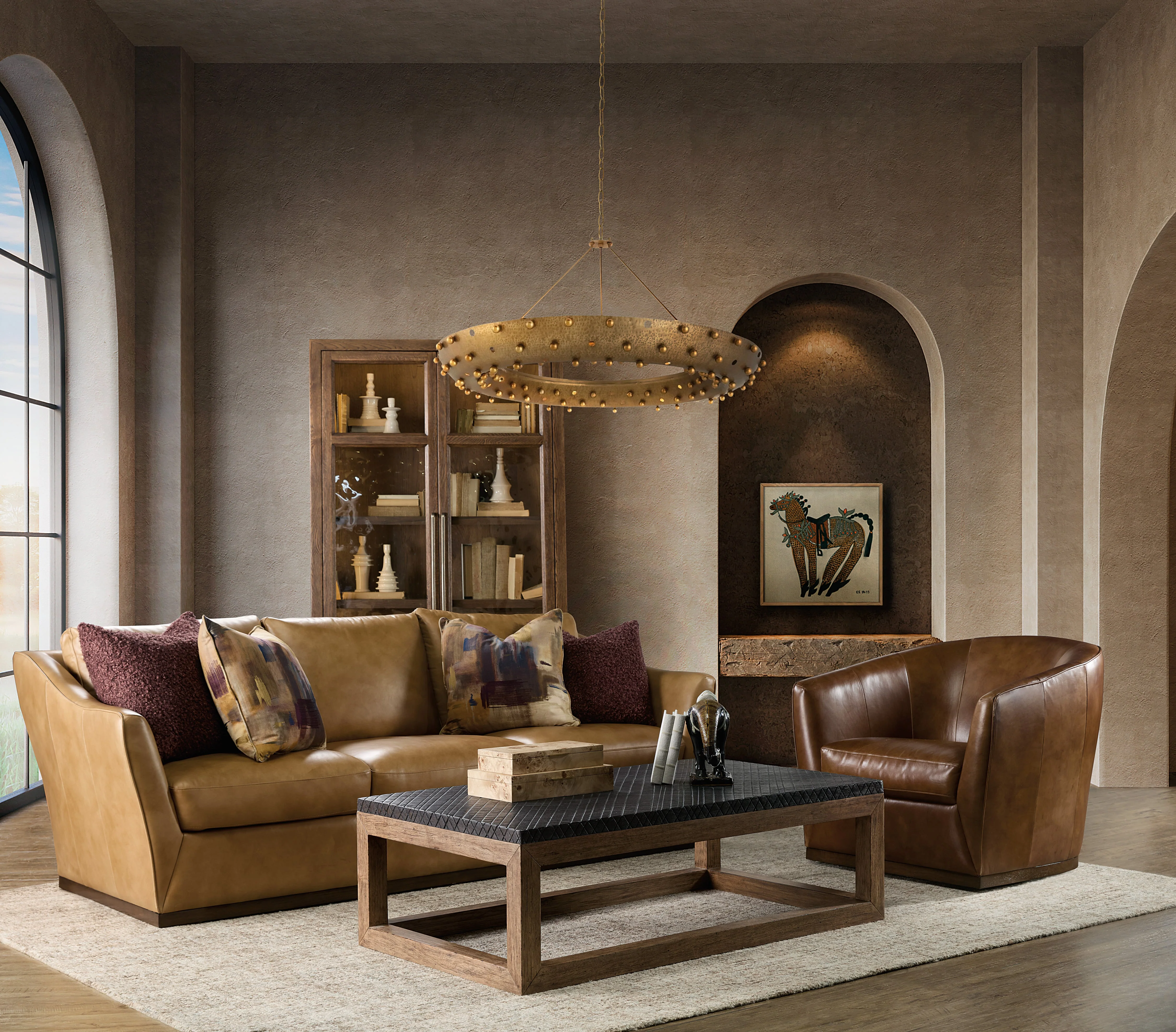 Fairfax Swivel Chair | Hazlenut - Image 2