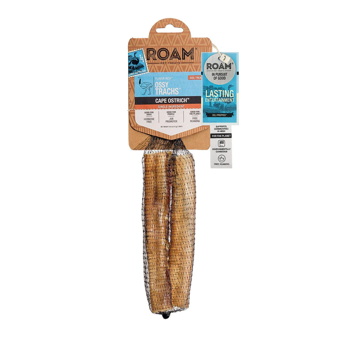 Roam Dog Treats Ossy Trachs, 2pk, 6-7" - Image 1