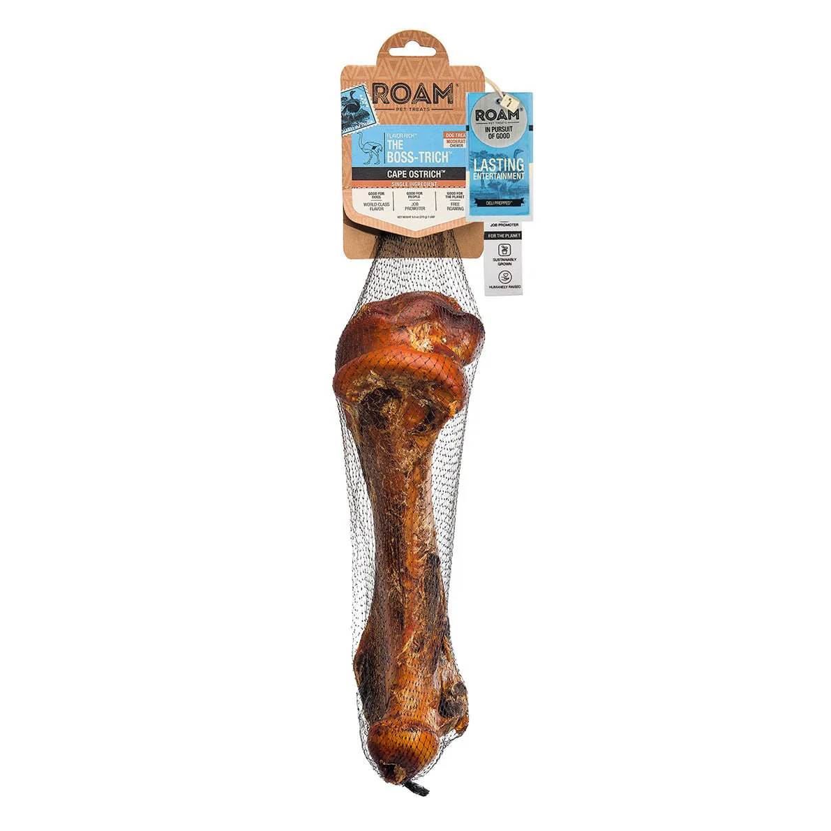 Roam Dog Treats The Boss-Trich Ostrich Bone - Image 1