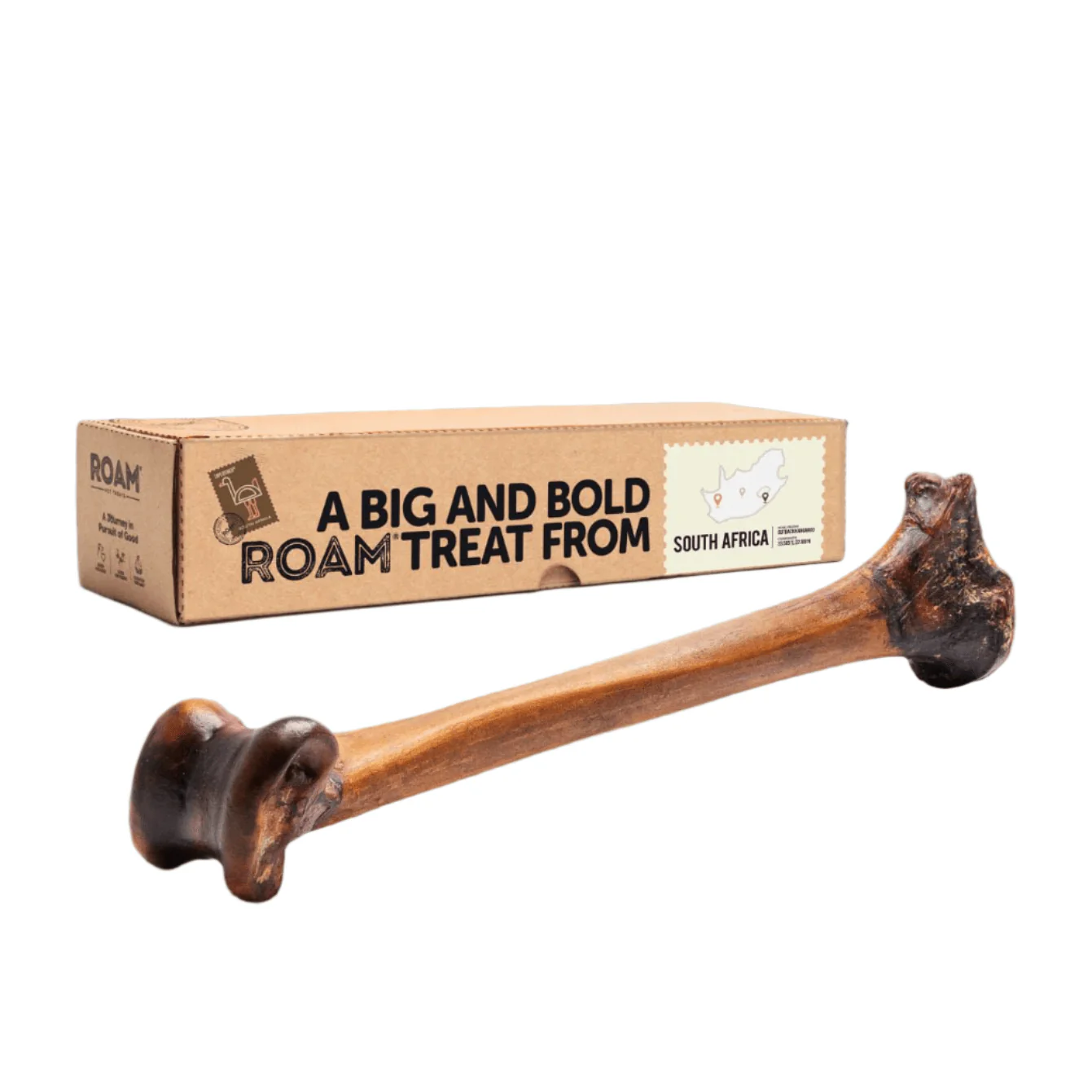 Roam Ostrich Bone Long Lasting Dog Treat - Image 1