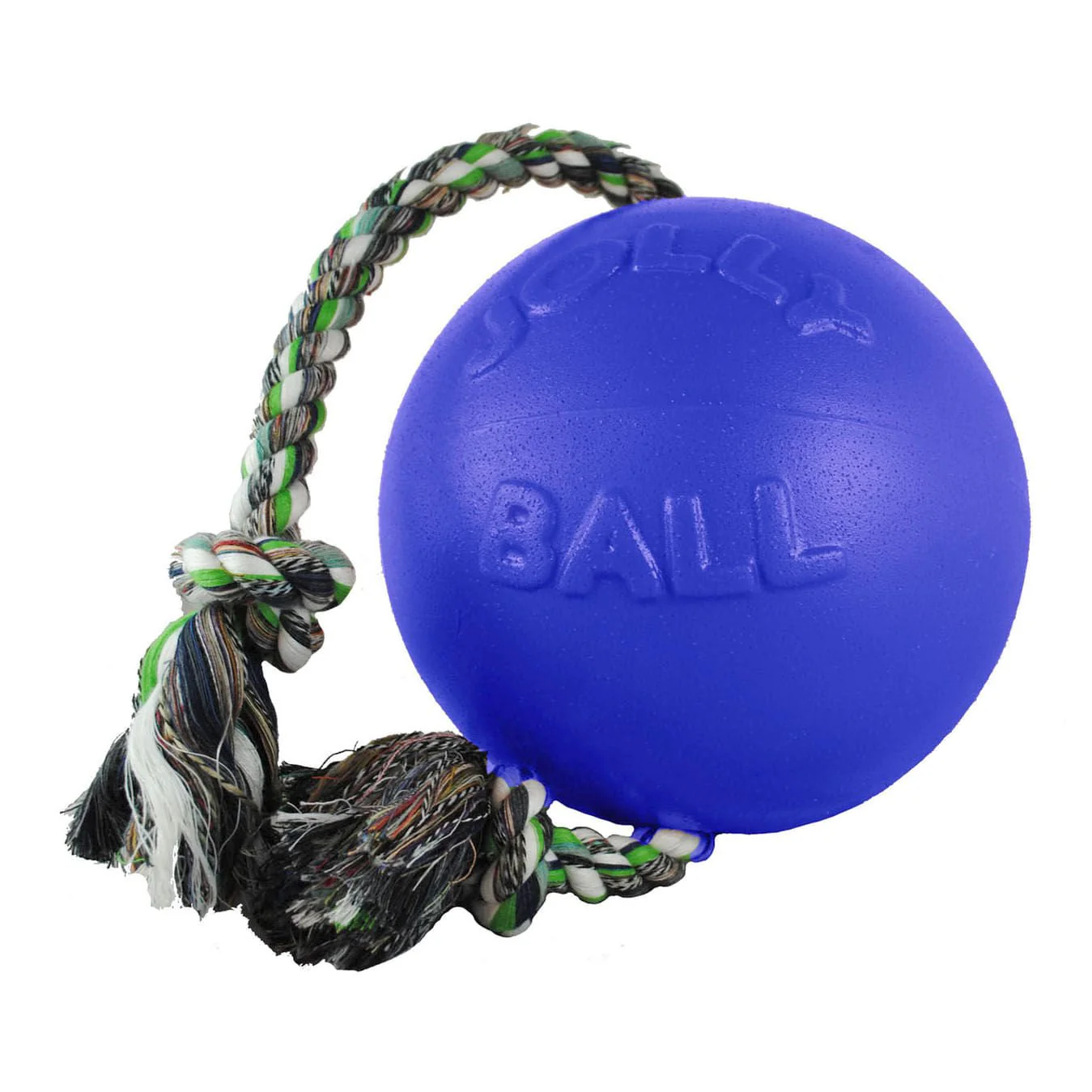 Jolly Pets Romp-n-Roll Ball – Tough Scented Dog Toy for Tug, Fetch & Water Play - Image 3