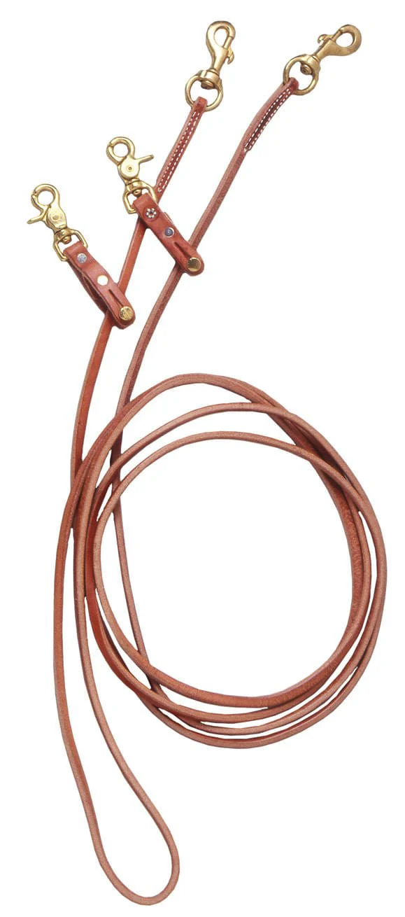 Royal King Leather Pulley Draw Reins - Image 1