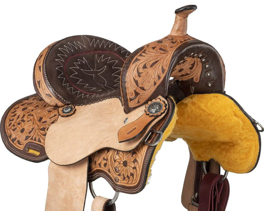 Royal King Light Oil Youth Hawley Barrel Saddle Package - Image 3