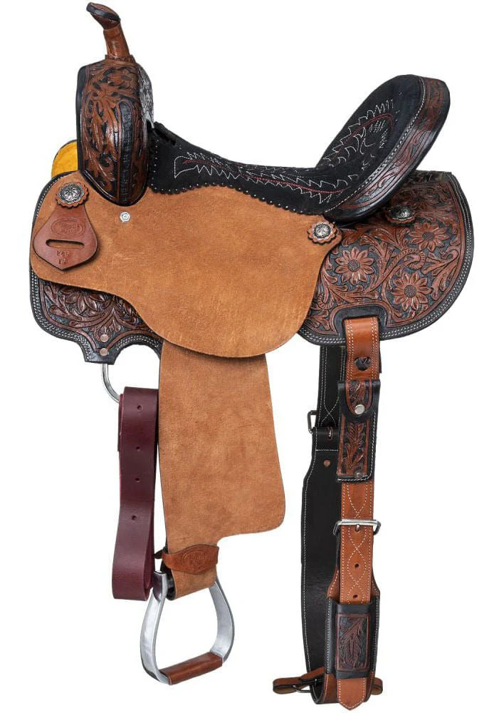 Royal King Two Tone Hawley Barrel Saddle Package - Image 1