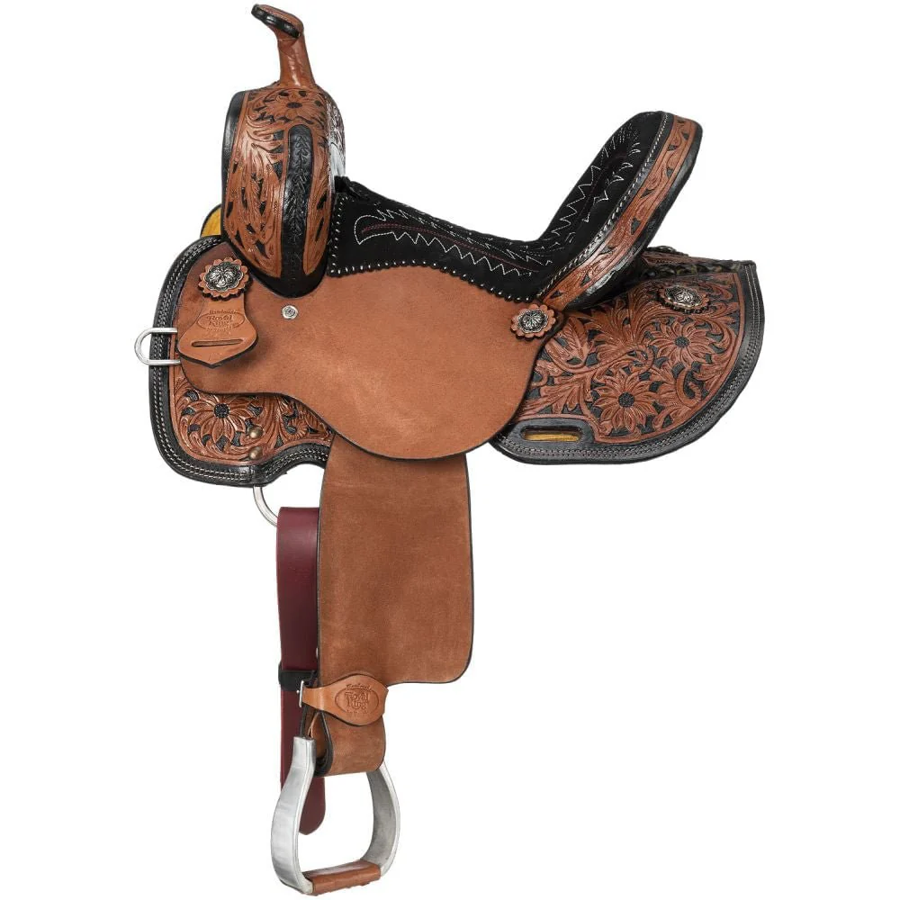 Royal King Two Tone Youth Hawley Barrel Saddle Package - Image 1