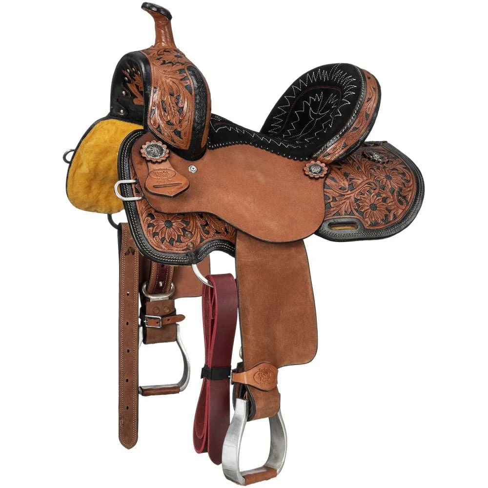 Royal King Two Tone Youth Hawley Barrel Saddle Package - Image 2