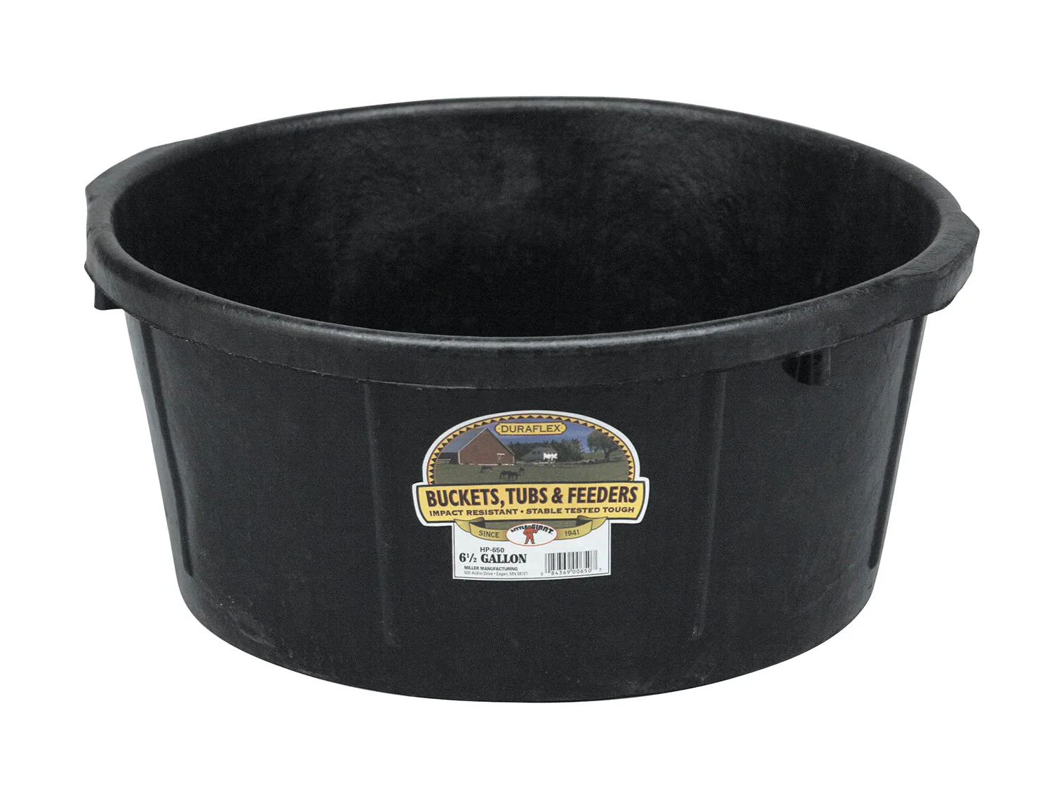 Little Giant Rubber All-Purpose Tub, 6.5 Gallon - Image 1