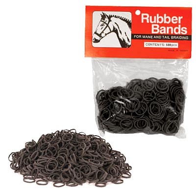 Jeffers Rubber Horse Braiding Bands for Horse Mane & Tail Braiding, 500 ct - Image 1