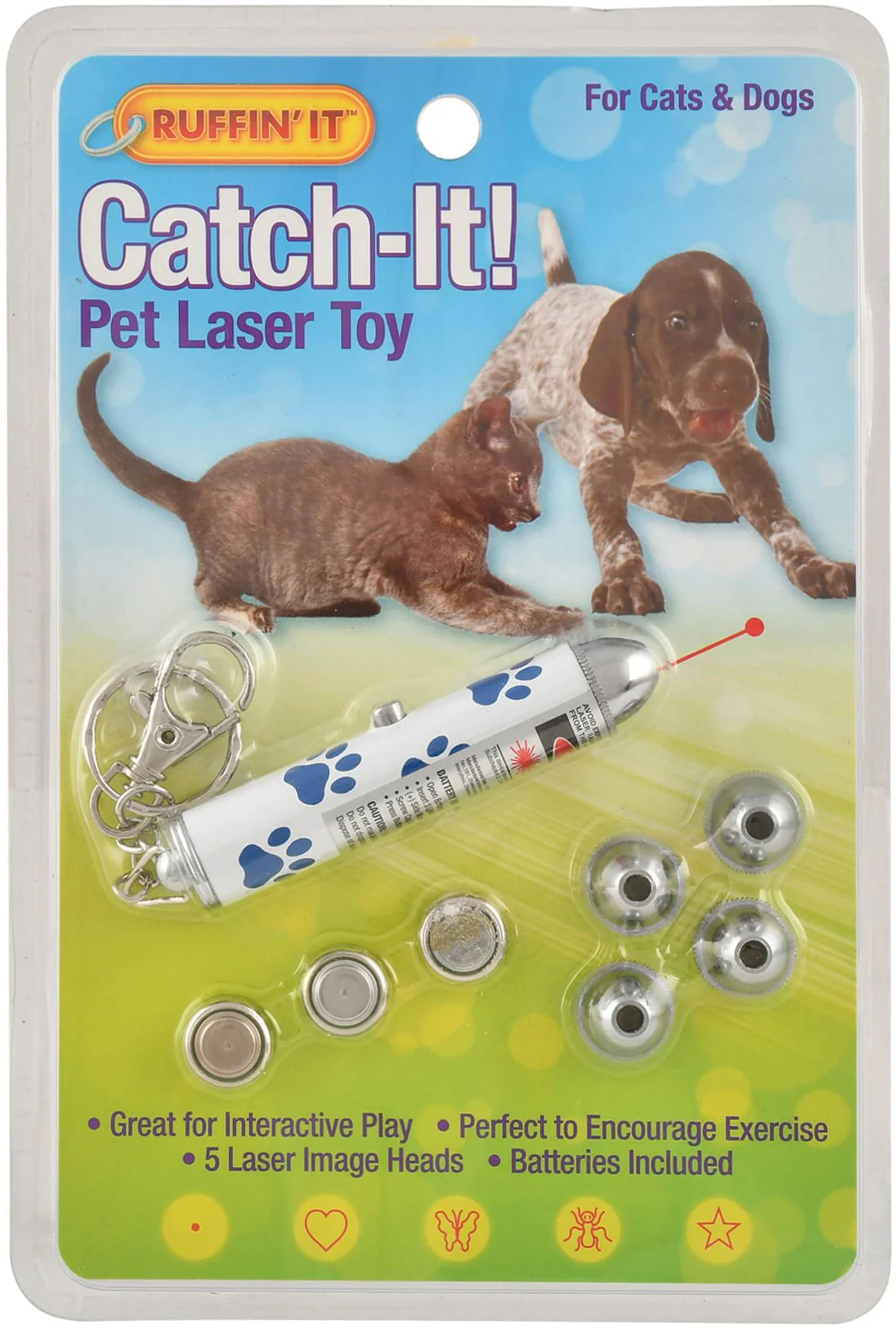 Ruffin' It Catch-It! 5-way Pet Laser Toy - Image 1