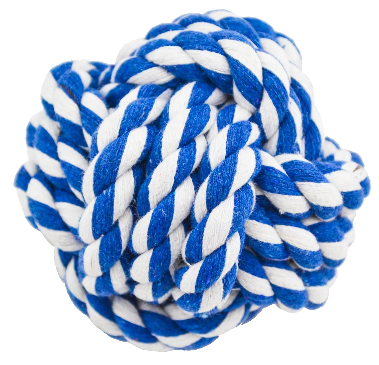 Rugged Rope 100% Cotton Ball Dog Toy - Image 1