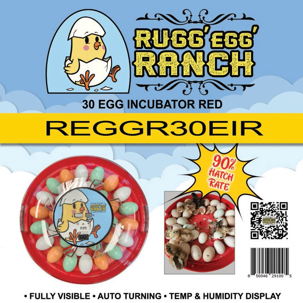 Rugg'EGG' Ranch 30 Egg Incubator, Red - Image 2