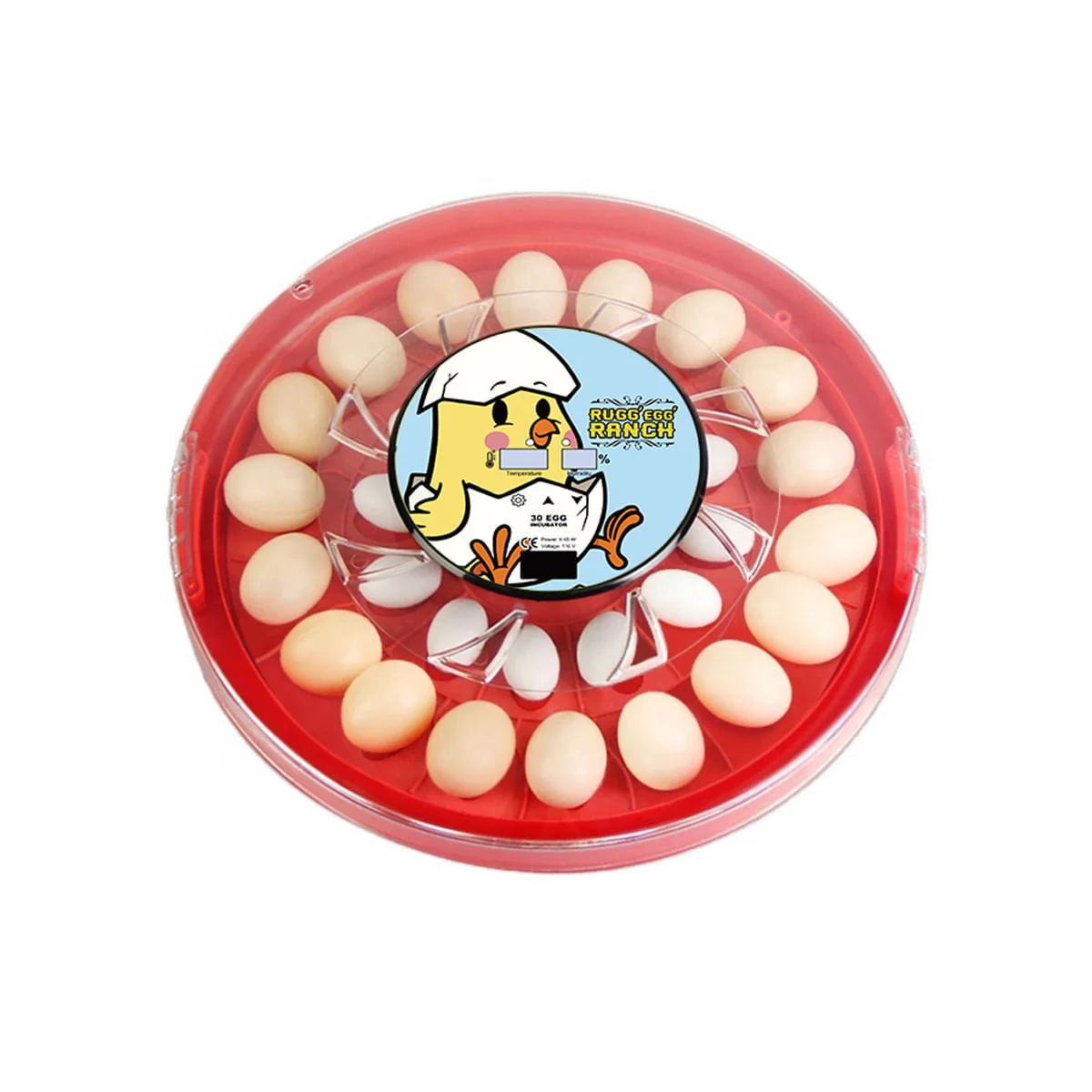 Rugg'EGG' Ranch 30 Egg Incubator, Red - Image 1