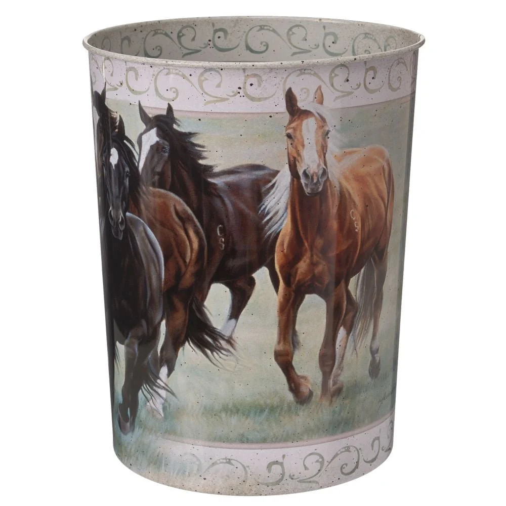 Running Horse Wastebasket - Image 1