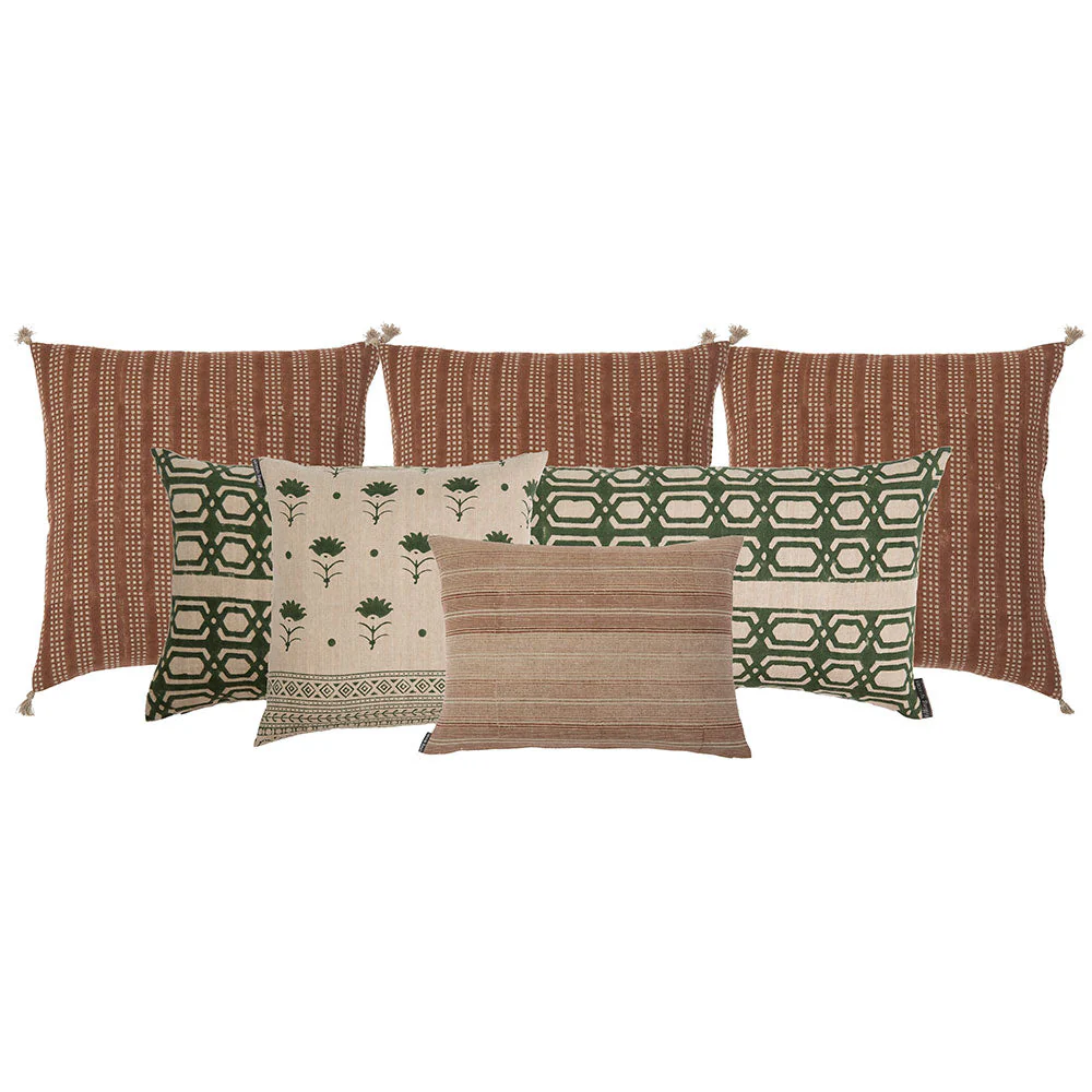 Nepsa Saffron on Natural Pillow - Image 3