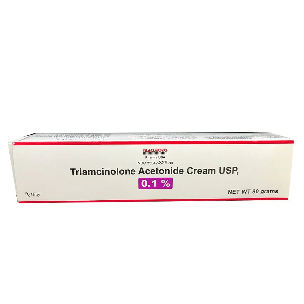 Rx 0.1% Triamcinolone Acetonide Cream (Generic) for Dogs & Cats, 80 gm Tube - Image 1